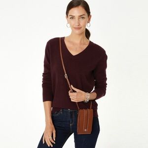 Brighton Crossbody/Phone Organizer in Bourbon- NWT